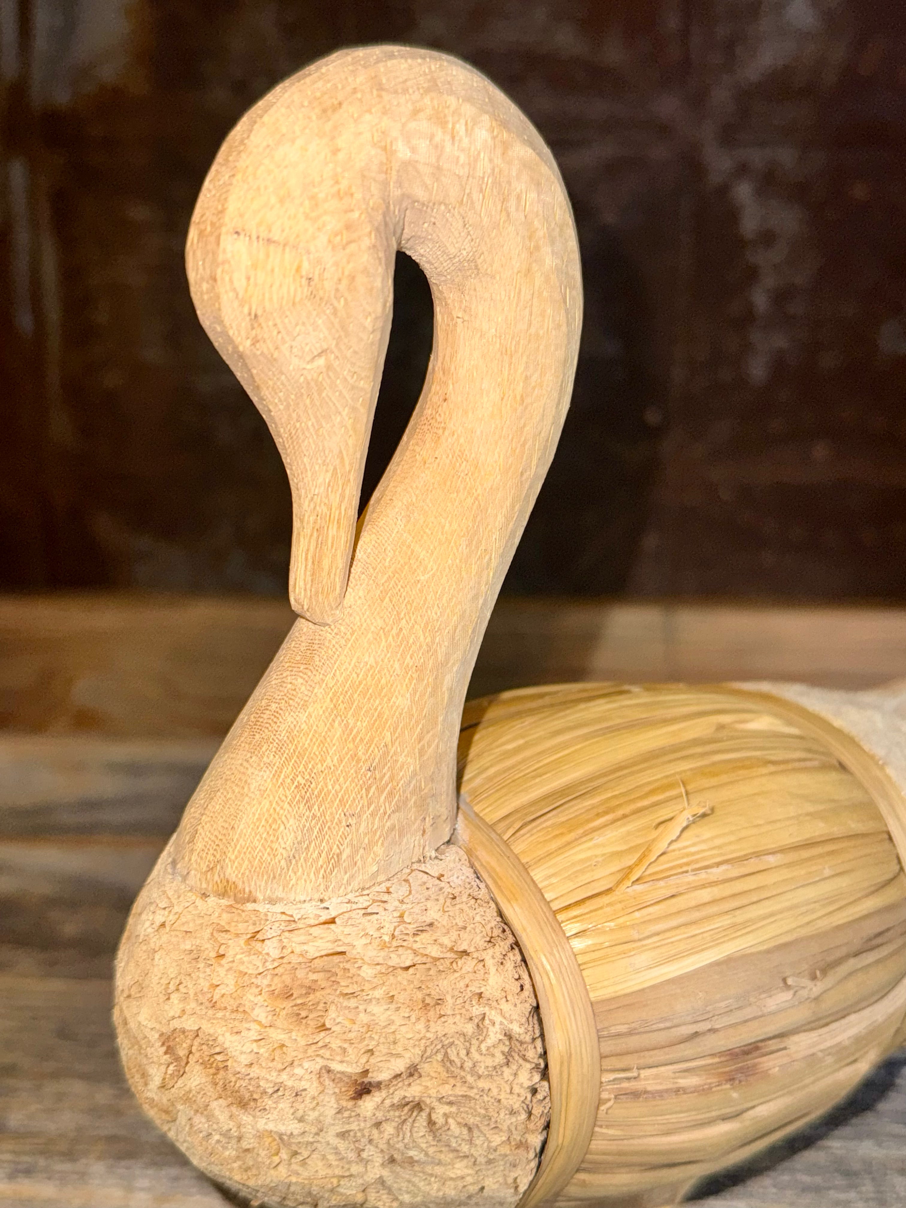 Vintage Handcrafted Swan
