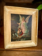 Vintage Artwork, "Guardian Angel on the Bridge"