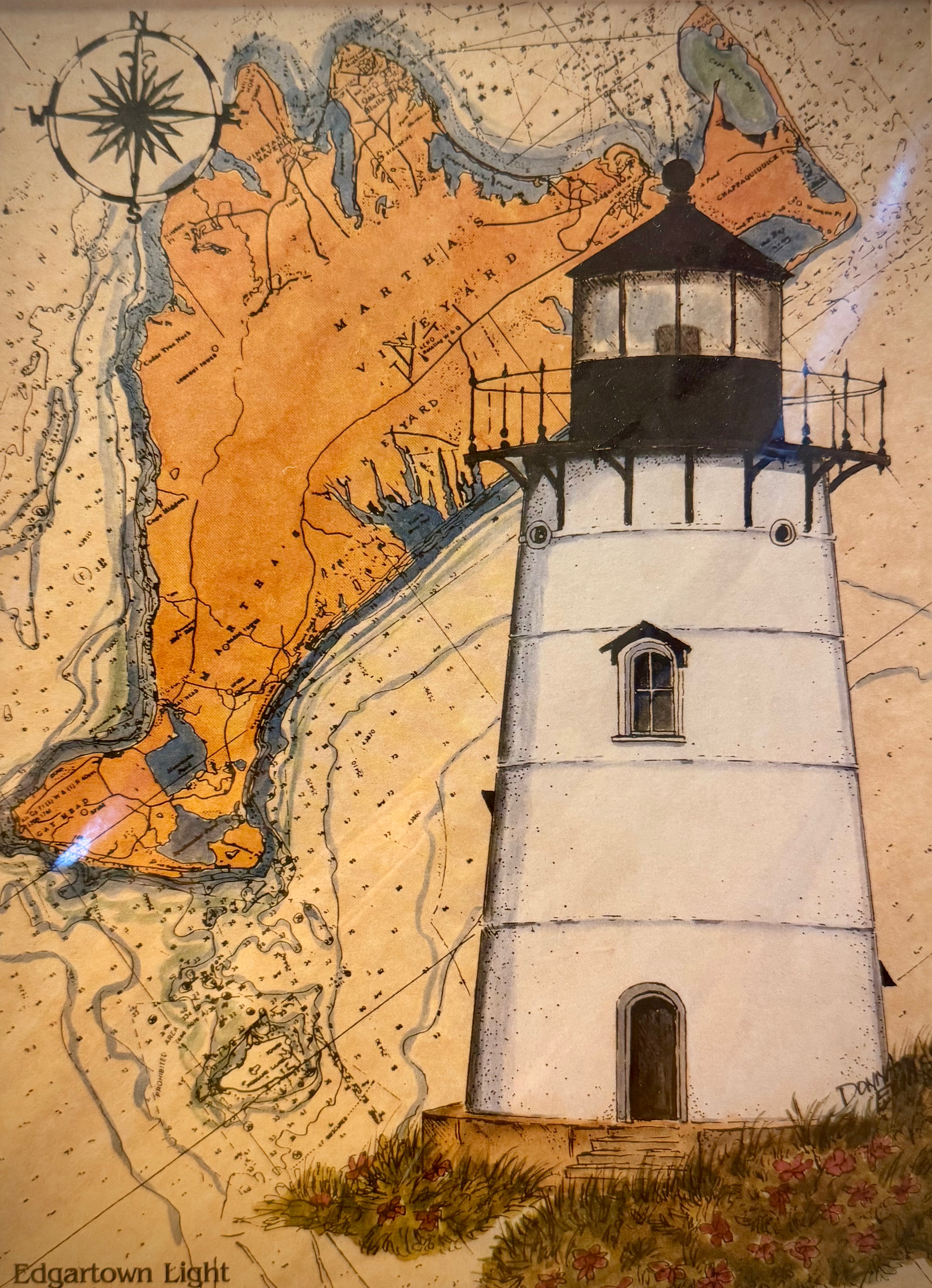 Various Lighthouse Paintings by Donna Elias