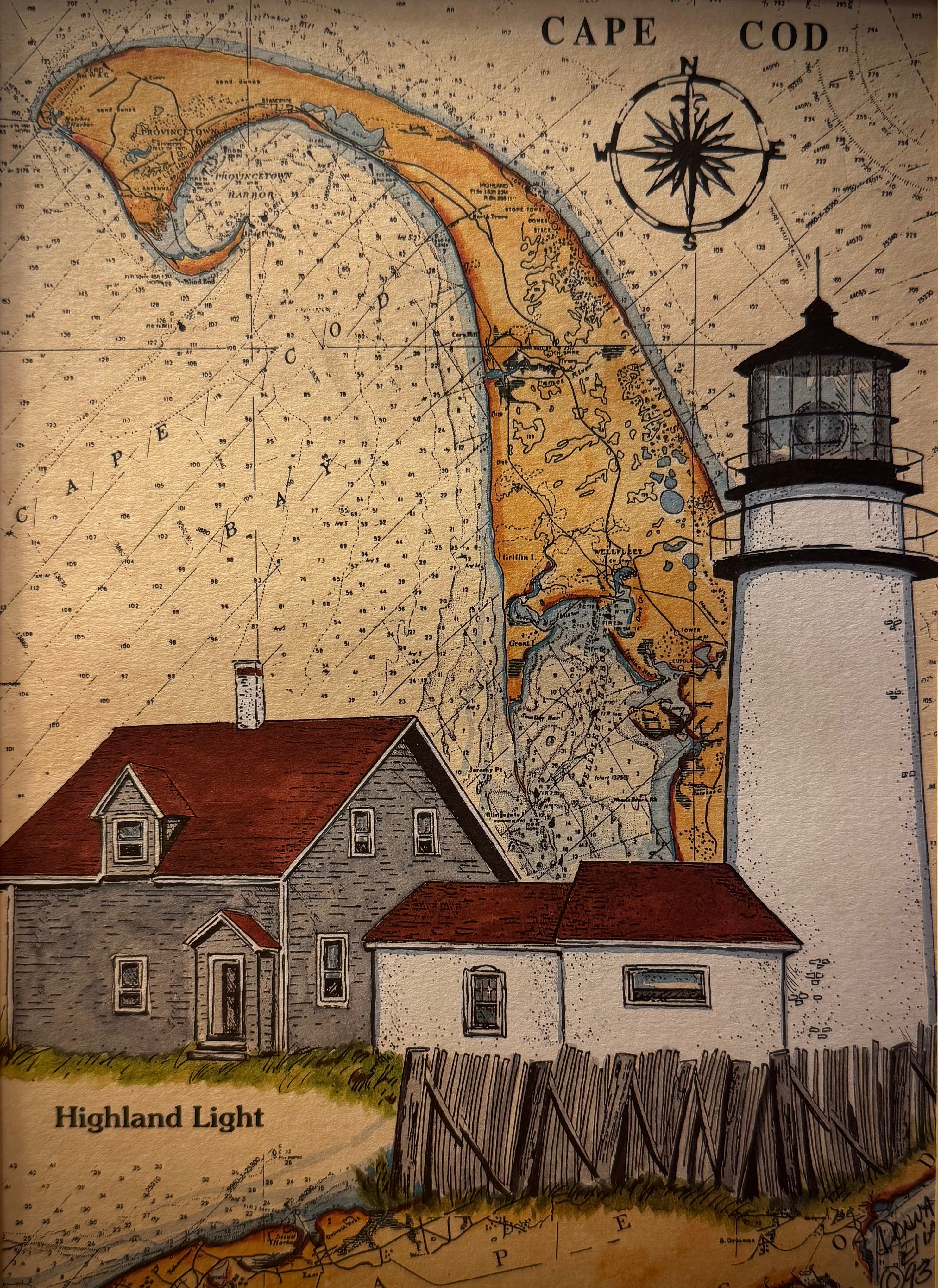 Various Lighthouse Paintings by Donna Elias