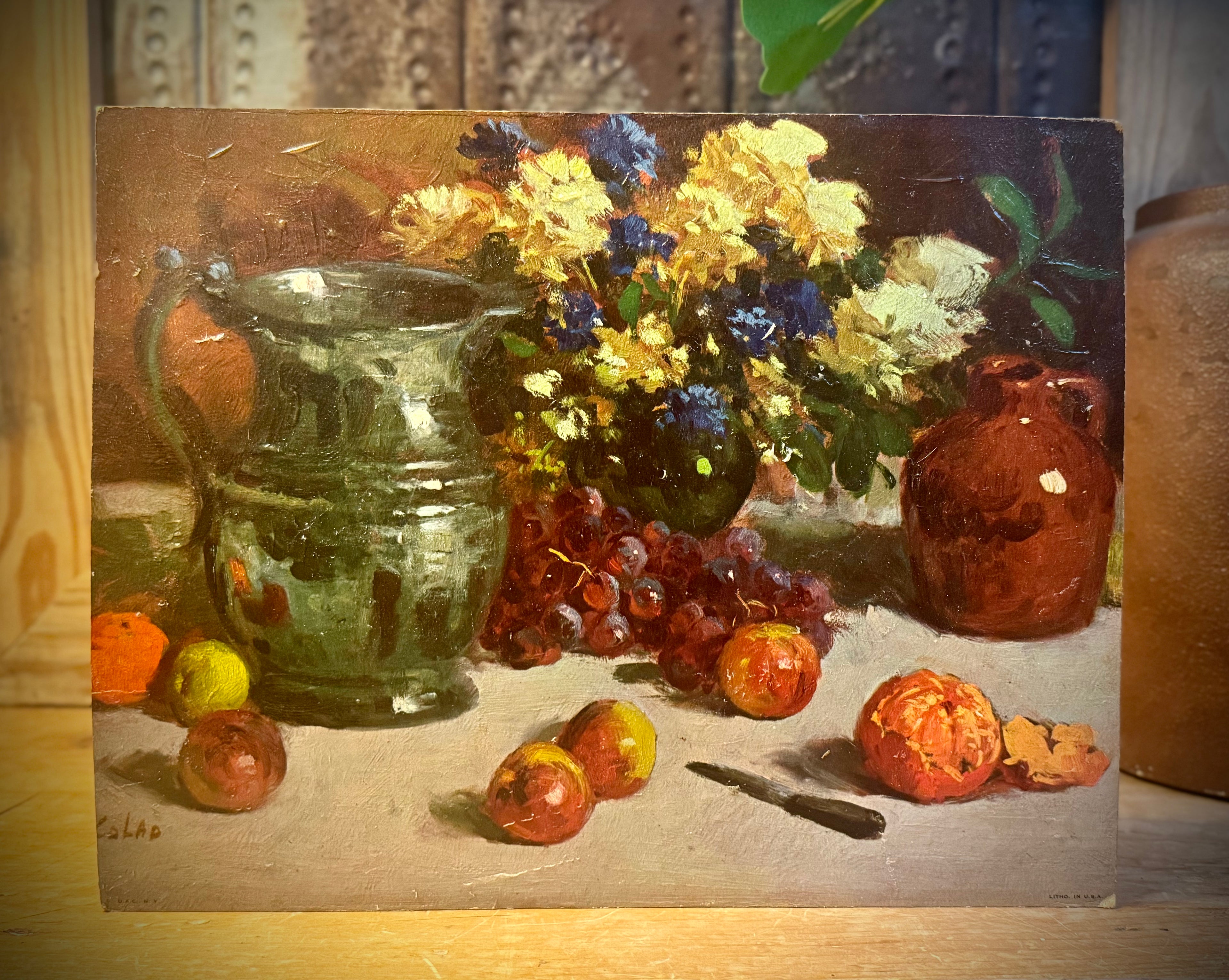 Still Life Painting Litho Print