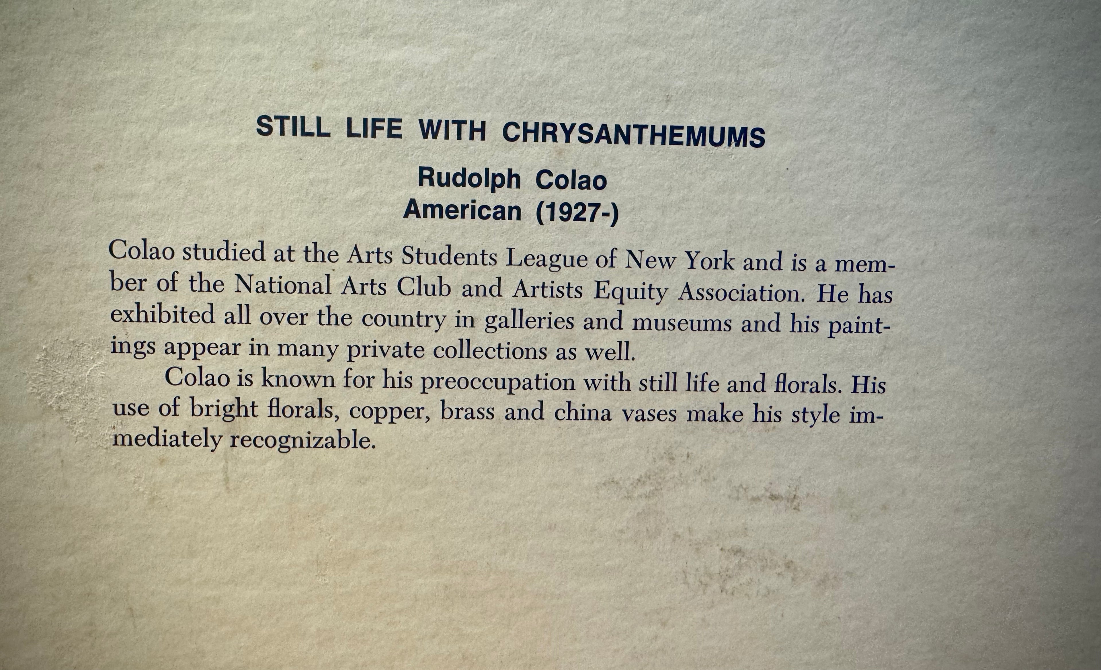 Still Life Painting Litho Print