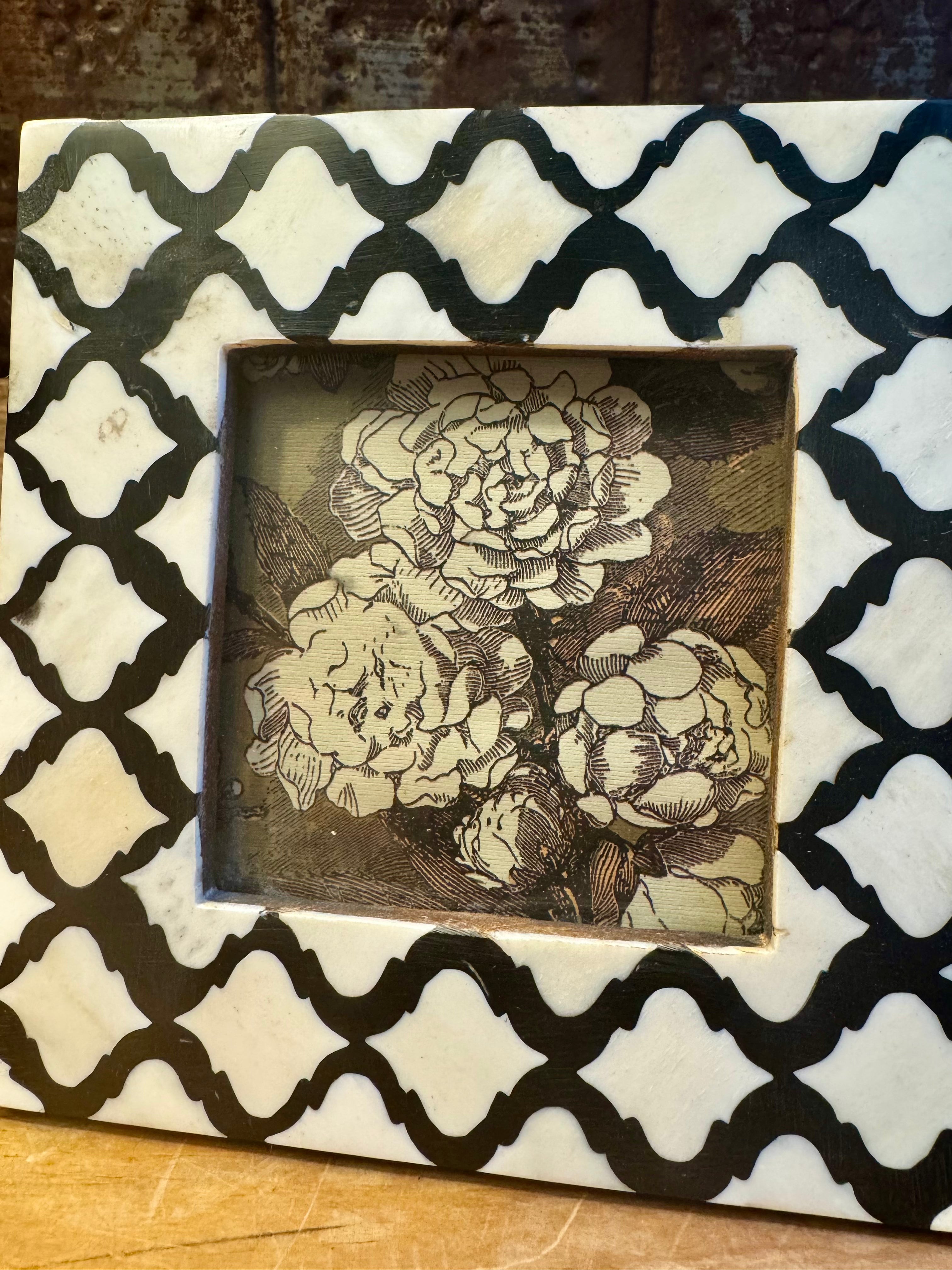 Bone Inlay Picture Frame