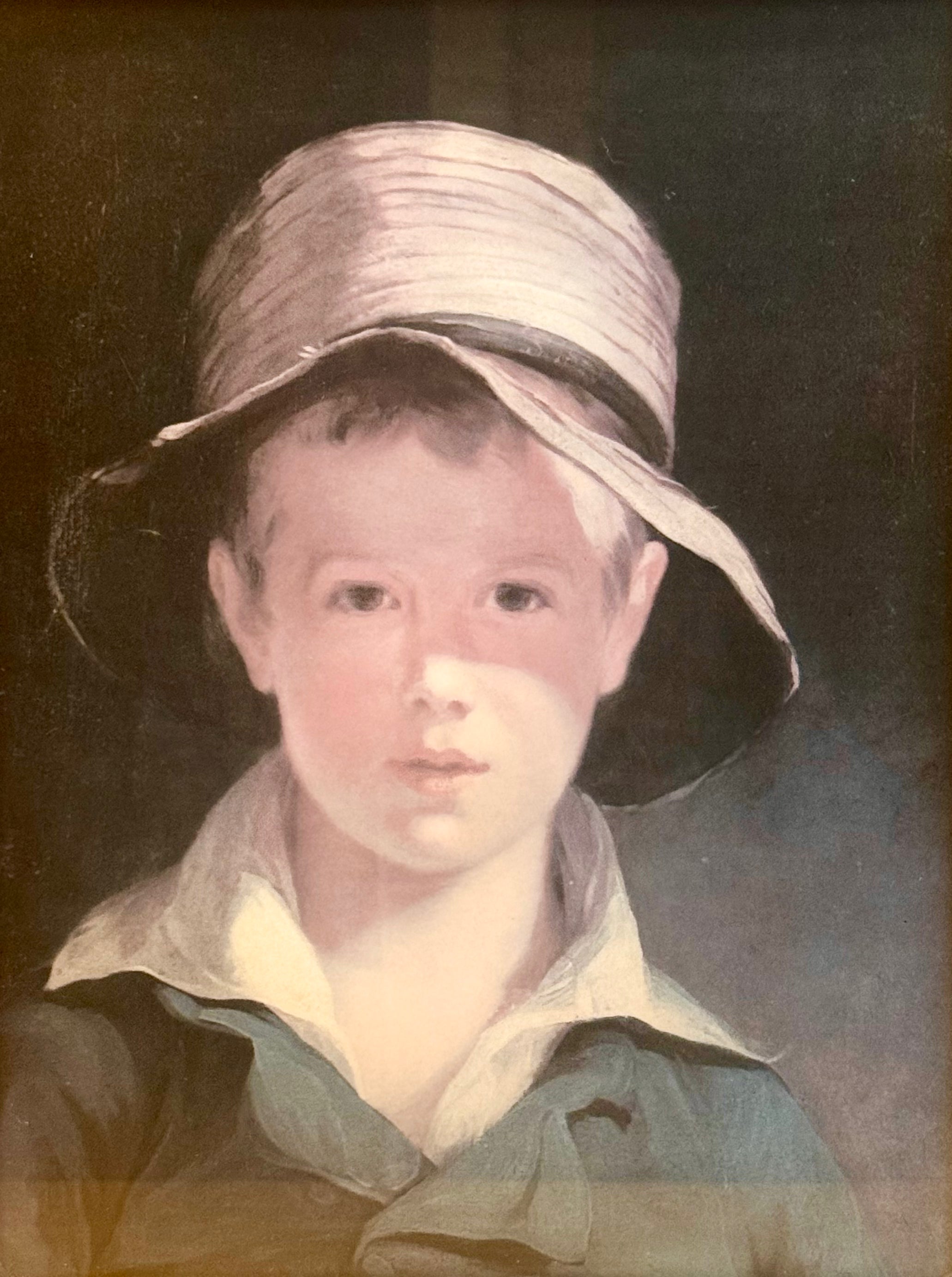 French Boy "The Torn Hat" Framed Print