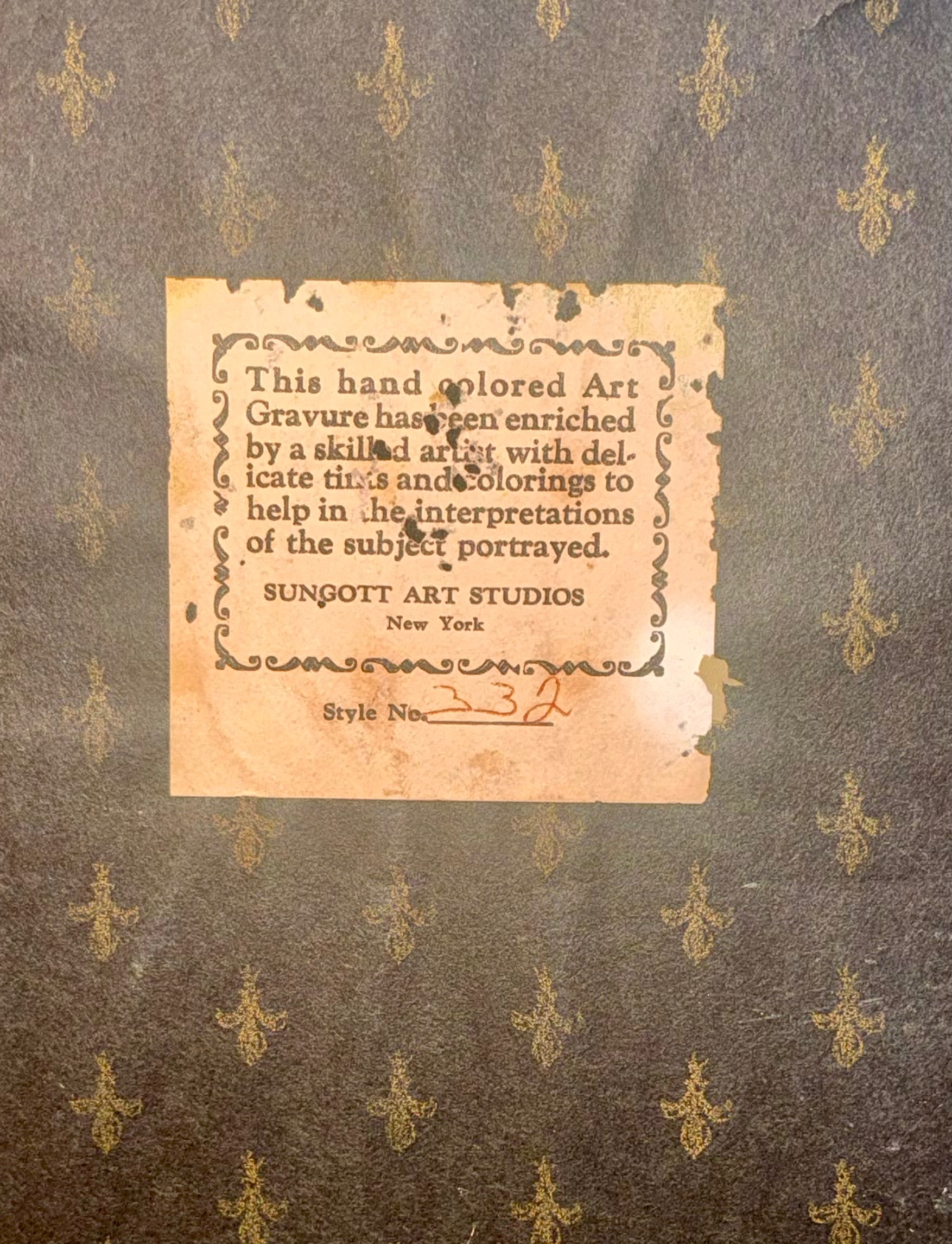 Framed Reproduction of The Painting "The Repast of Two Old People"