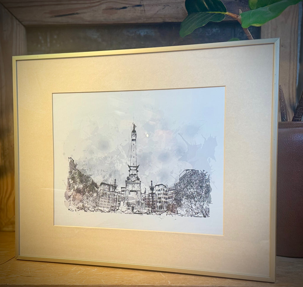 City Scape Framed Art