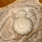 White  Ceramic Shell Spoon Rest