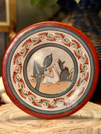 Vintage Tonala Mexican Pottery Wall Plate