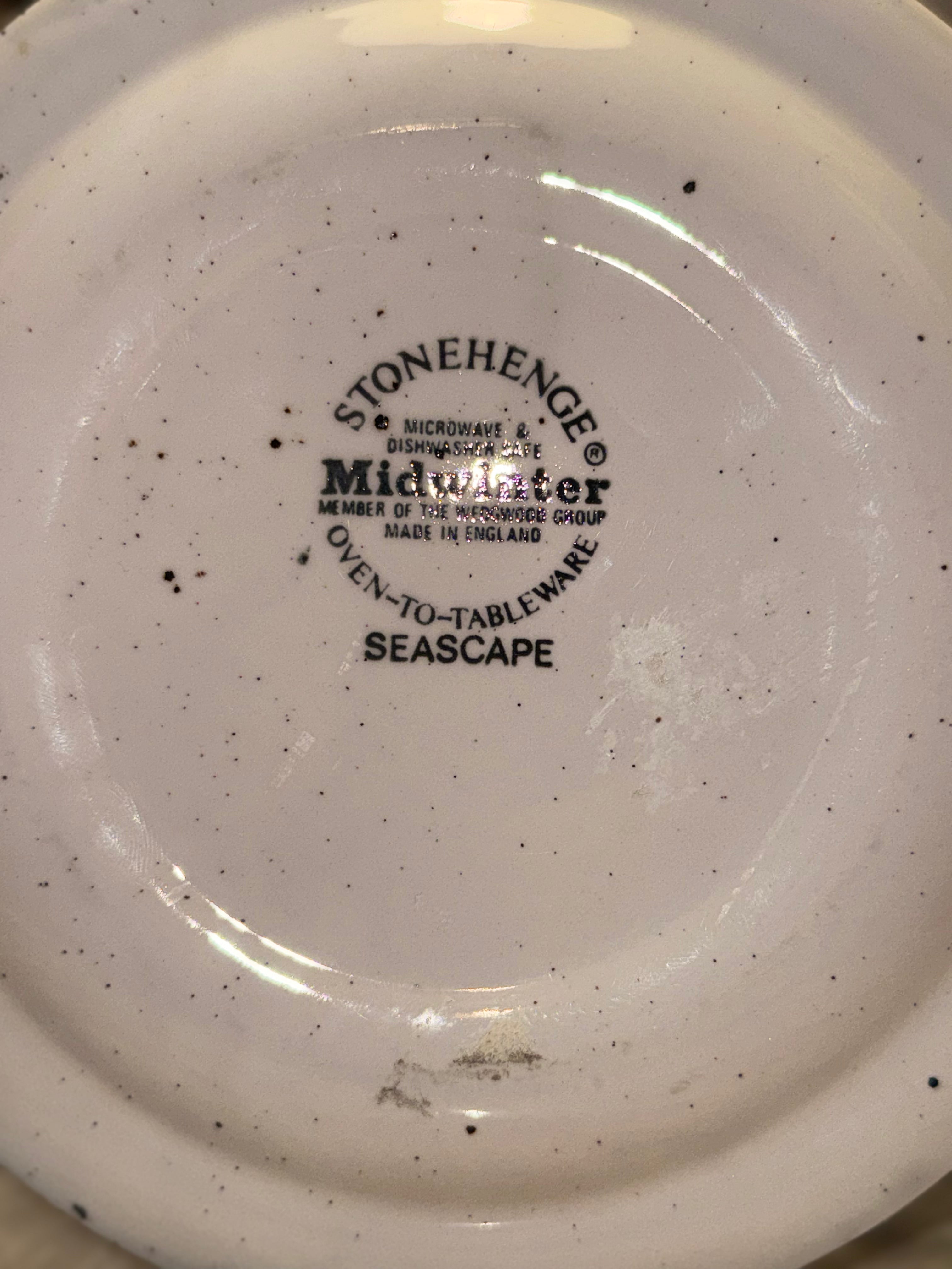 3 Piece English "Sea Scape" Set