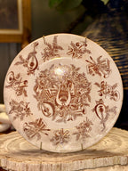 Antique Ridgways "Devonshire" Brown Transfer ware Plate