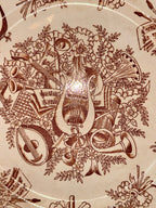 Antique Ridgways "Devonshire" Brown Transfer ware Plate