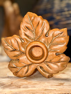 Vintage Leaf Shaped Candle Holder