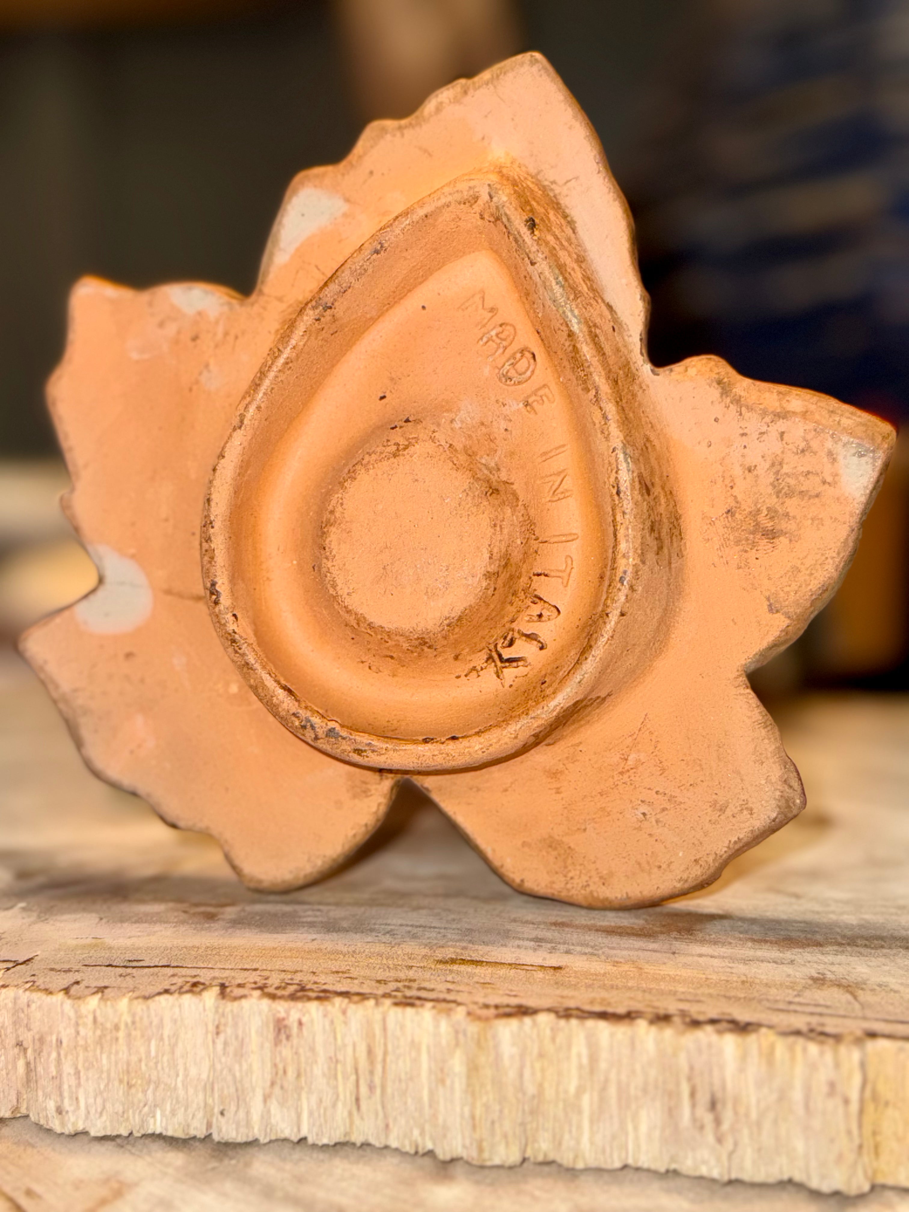 Vintage Leaf Shaped Candle Holder