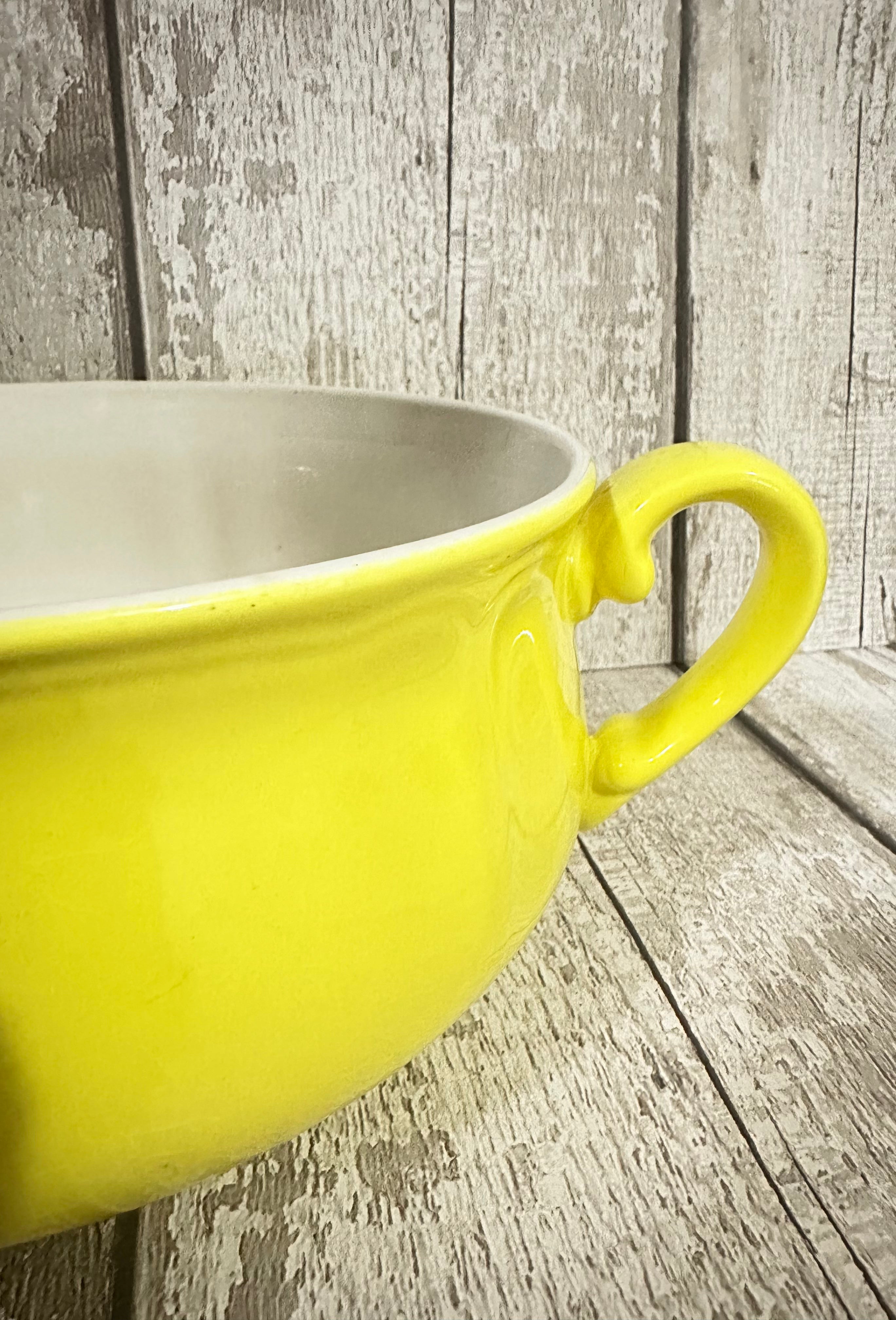 Lemon Federalist Ironstone Tureen Bowl, Made in Japan