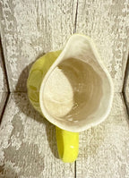 Lemon Federalist Ironstone Creamer, Made in Japan