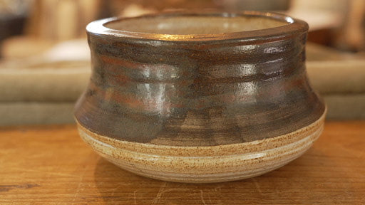 Handcrafted Multicolored Pottery Bowl