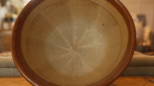 Vintage Suribachi, Japanese Ceramic Grinding Bowl or Mortar Dish