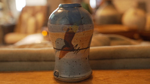 Handcrafted Studio Pottery Vase – Unique Wheel-Thrown Art Piece